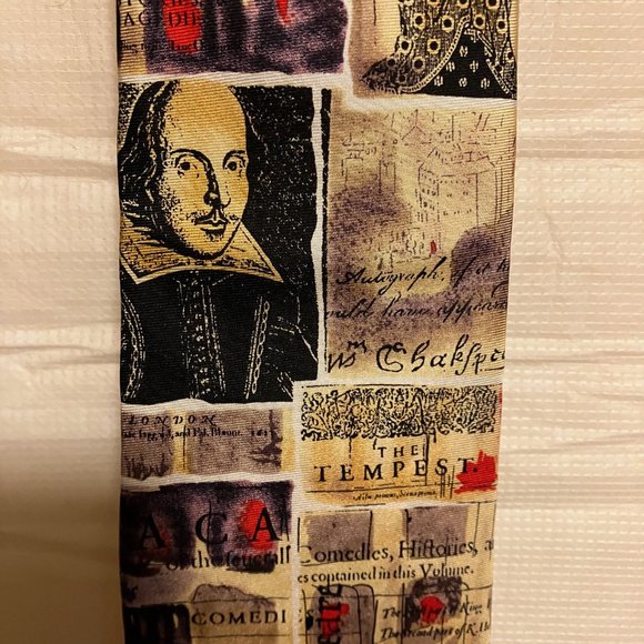 Nice Silk Shakespeare Tie - Picture 2 of 4